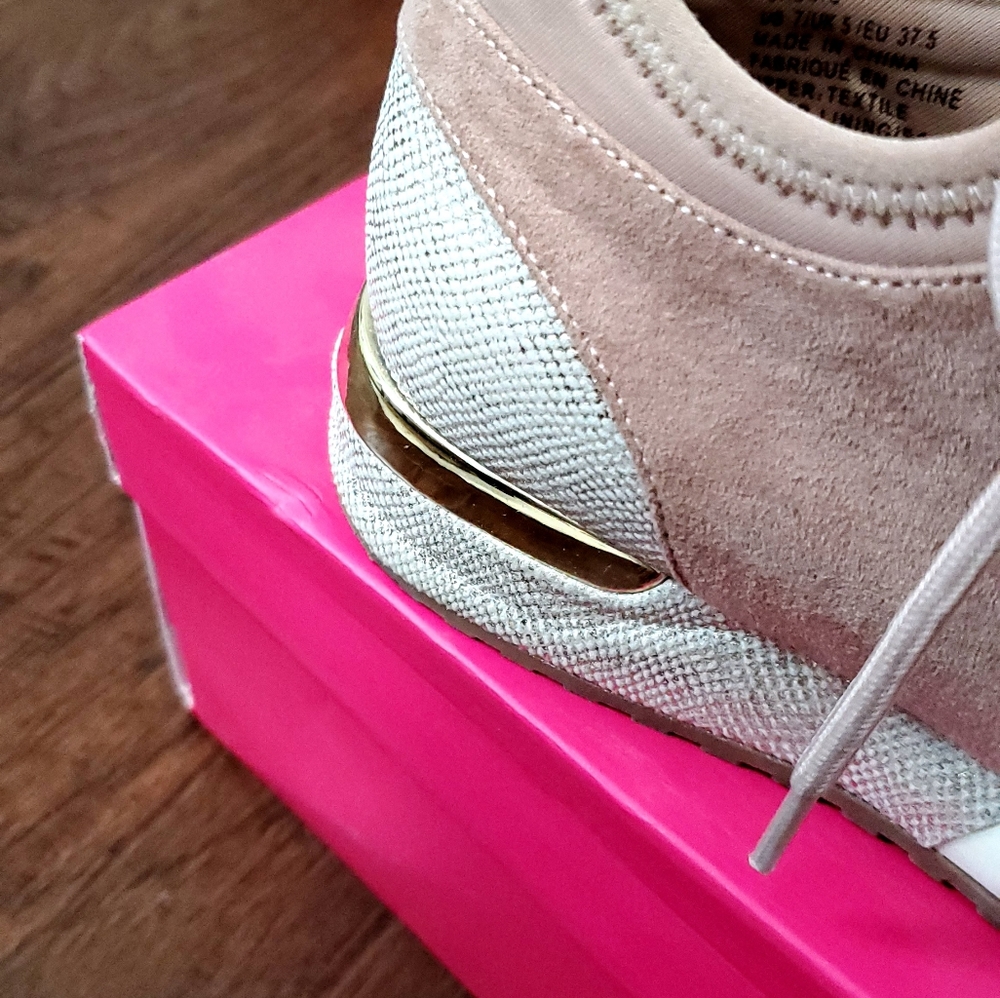 ShoeDazzle Blush Glitter Sneaker - Picture 4 of 5